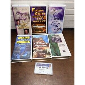 Lot Of 6 Joyce Meyer Ministries  Audio Cassette Tapes Sets Christian self help